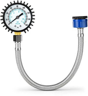 Misuratore di Pressione Acqua 0-11 Bar/0-160 PSI - 5" Vistosa Placca - Costruzione in Acciaio Inossidabile - Cappuccio in Gomma Resistentente alle Collisioni - Precisione per Sistemi di Irrigazione - Manometro