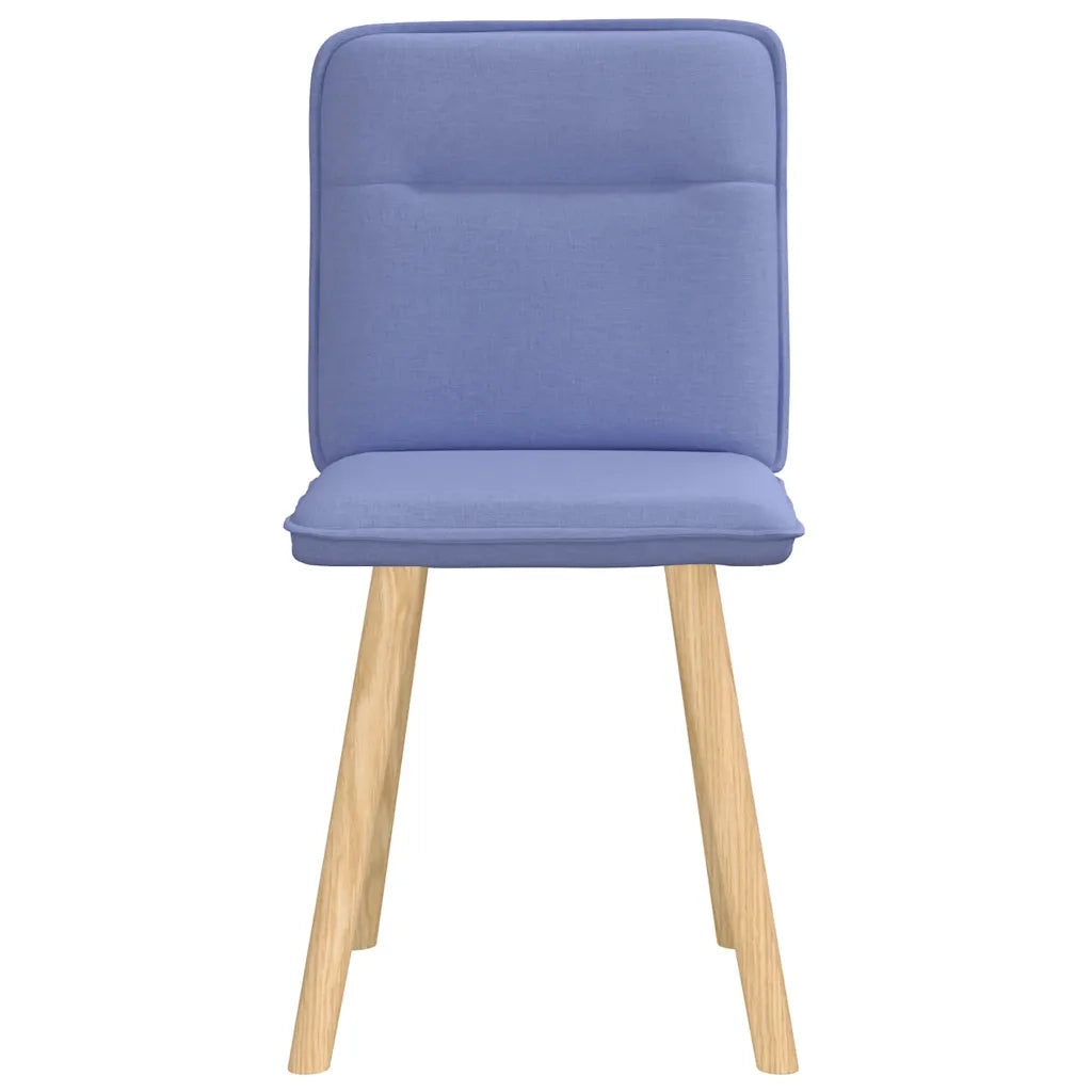 Sedie da Pranzo 2 pz Blu Jeans in Tessuto 4101230