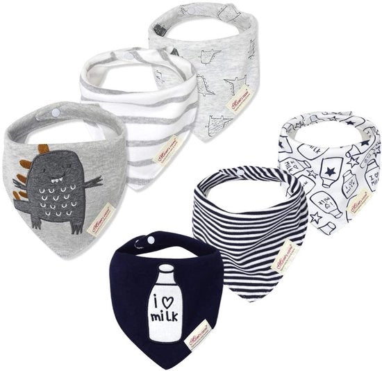 Set di Pannoloni per Bambini Driehoekig, 6 Pack Pannoloni con Chiusura Adattabile per Bambini da 0 a 3 Anni