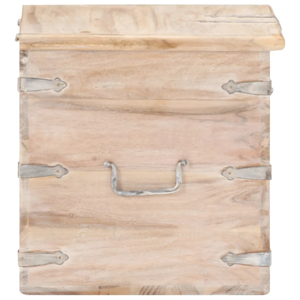 Baule 40x40x40 cm in Legno Massello di Acacia 289646