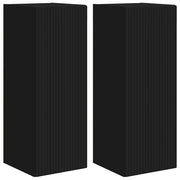 Mobile TV da parete 2 pz | Armadietto TV | Mobile Porta TV Nero 30 x 31 x 80 cm