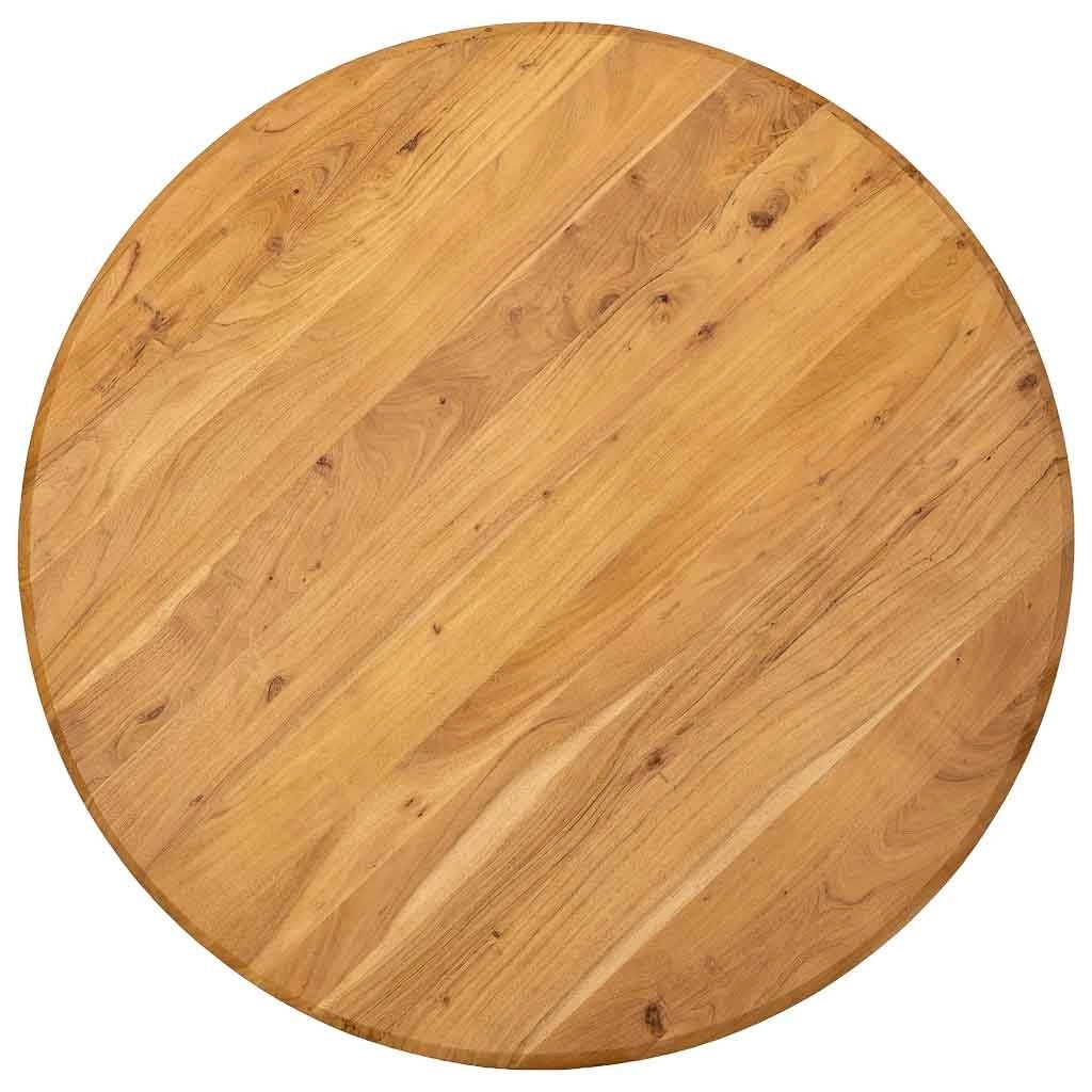 Tavolo da pranzo in legno marrone chiaro 130x130x75h cm
