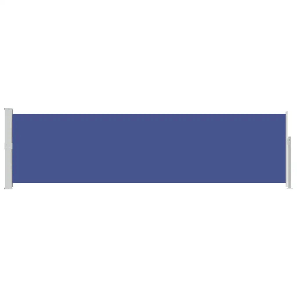 Tenda Laterale Retrattile per Patio 140x500 cm Blu 48396