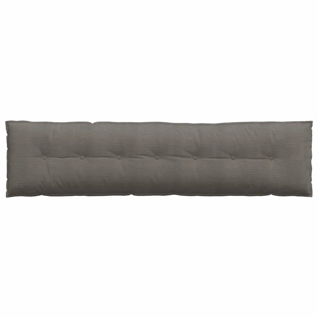 Cuscino per Schiena Grigio chiaro 200 x 50 cm Tessuto in Cords 42014994
