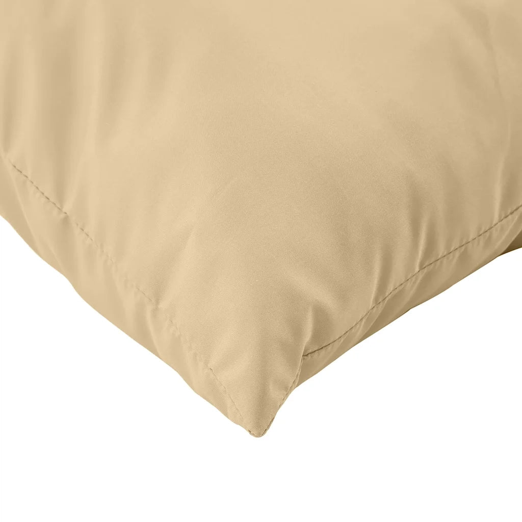 Cuscini per Pallet 2 pz Beige MÃ©lange in Tessuto