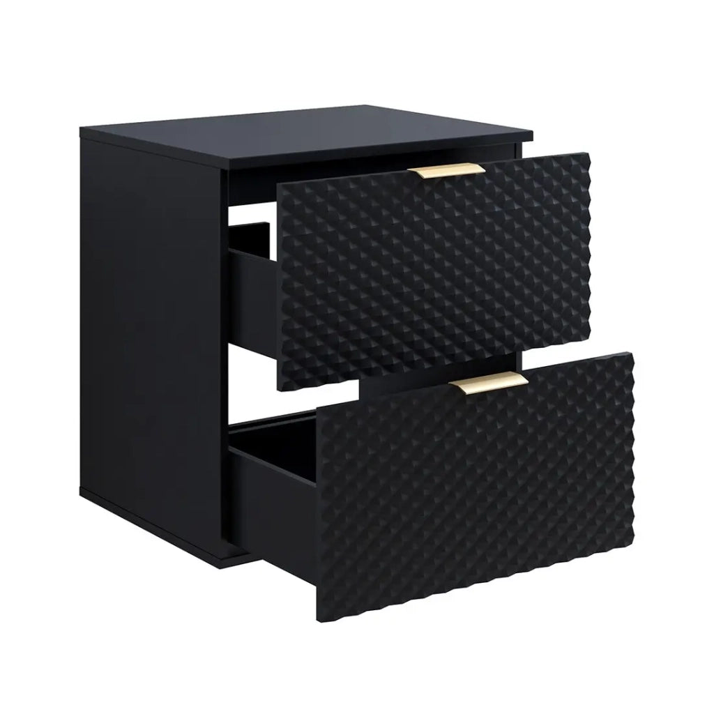Set di 2 mobili da bagno collezione CHIC colori nero e dorato. Mobile sotto lavabo
