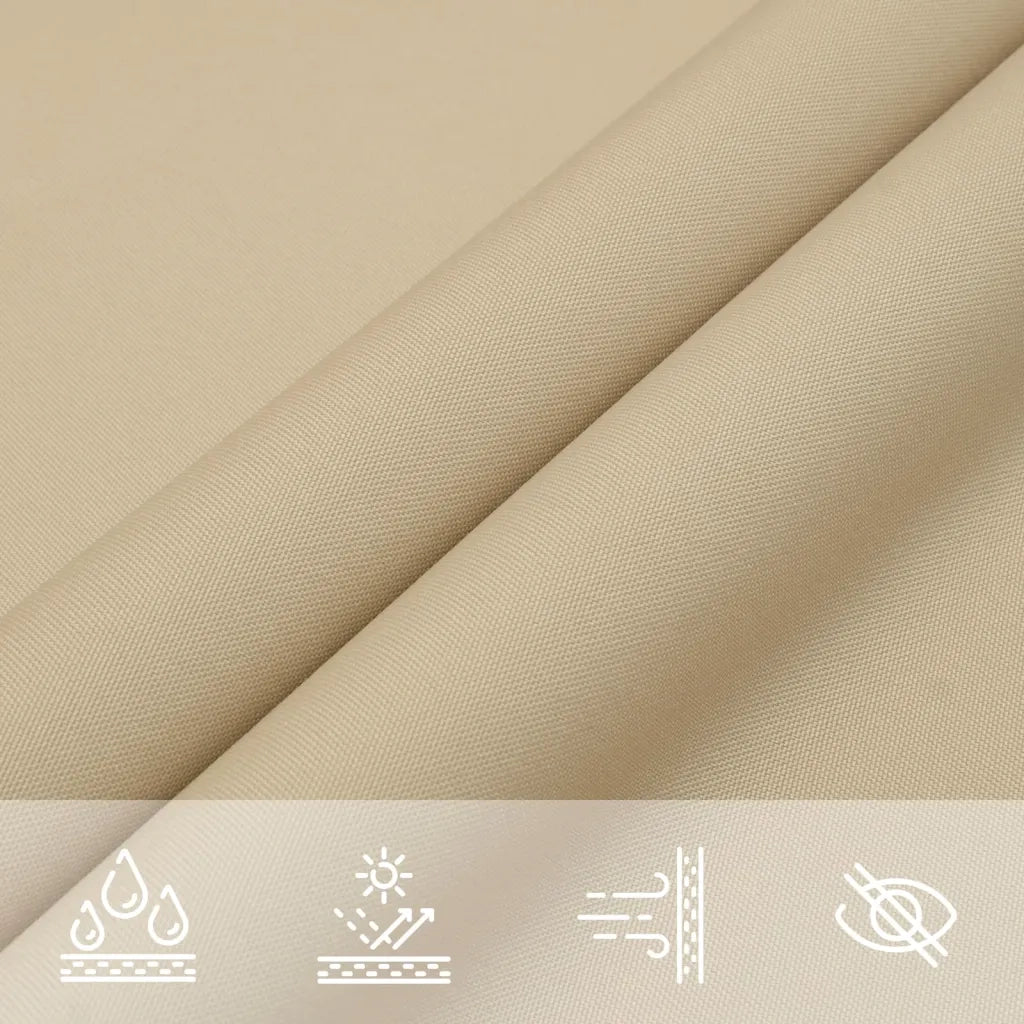 Parasole a Vela Oxford Rettangolare 3x4,5 m Beige 135156