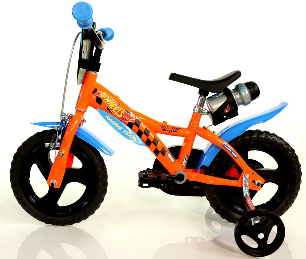 HOT WHEELS 12", bicicletta per bambini, bici bambino, adatta a bambini tra i 3 e i 5 anni, per altezza tra 85 e 105 cm,