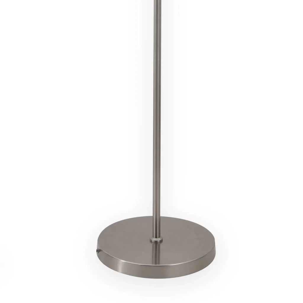LÚZETE - LAMPADA DA TERRA IN ACCIAIO NICHEL SATINATO ADARA