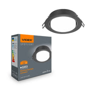 Faretto incasso tondo nero GX53 30W Videx DownLight