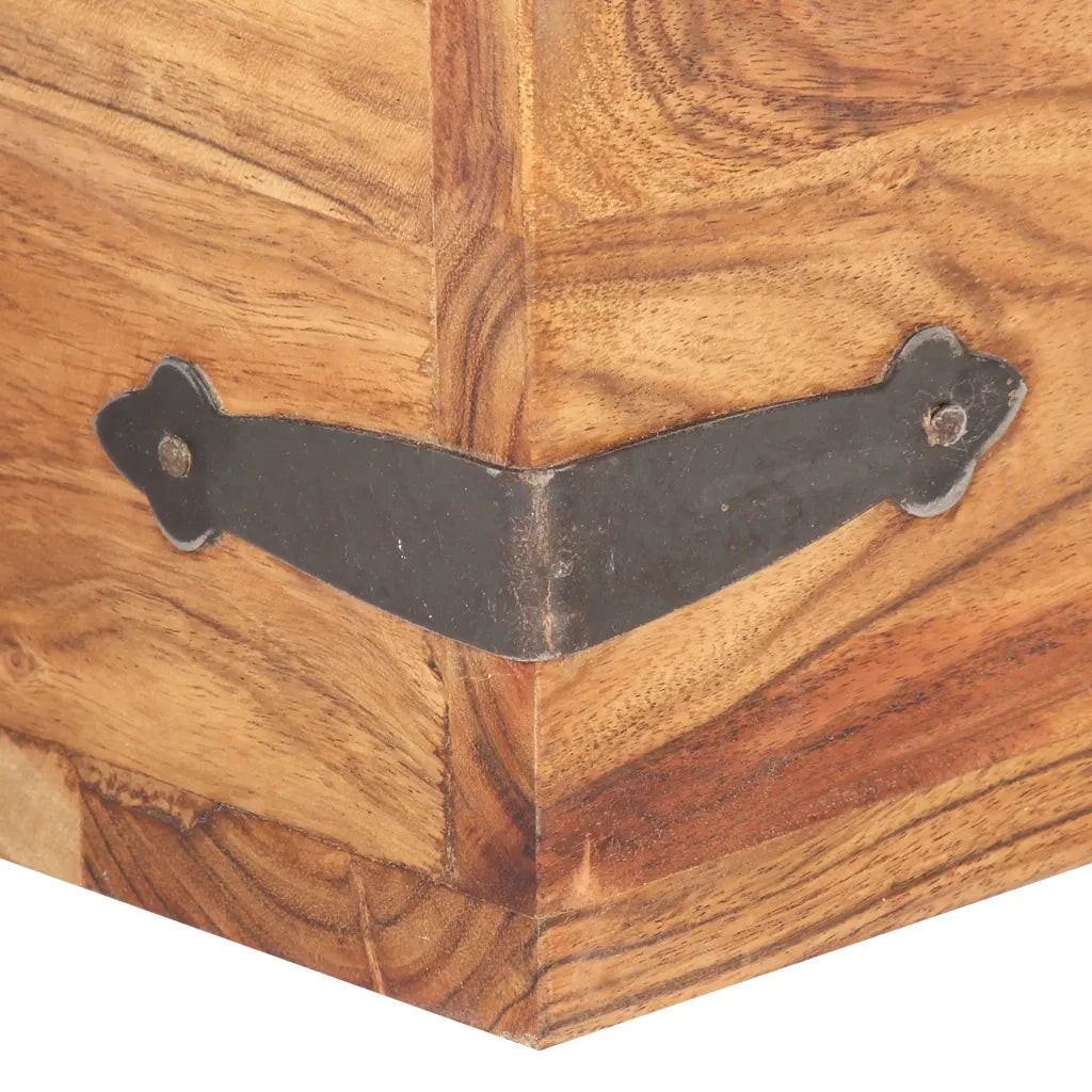 Baule 40x40x40 cm in Legno Massello di Acacia cod mxl 49389