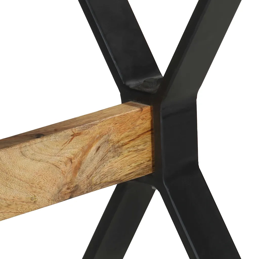 Tavolo da Pranzo 120x60x76 cm in Legno di Mango Grezzo cod mxl 18696
