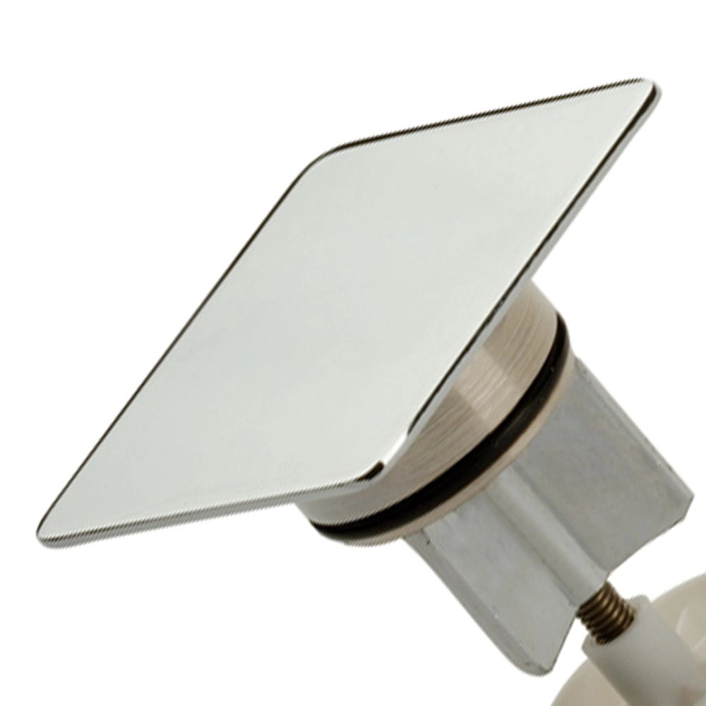 Tappo grande in ottone cromato per scarico automatico con piletta