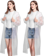 Poncho impermeabile per donne e uomini - multifunzionale e compattabile - 2 pezzi