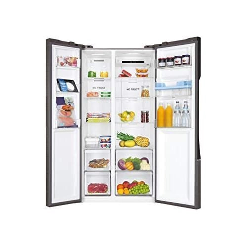 Haier HSR3918EWPG SBS 90 Serie 3 Frigorifero Side by Side 521 L 177 cm Classe E 38 dB No Frost Water Dispenser colore Argento