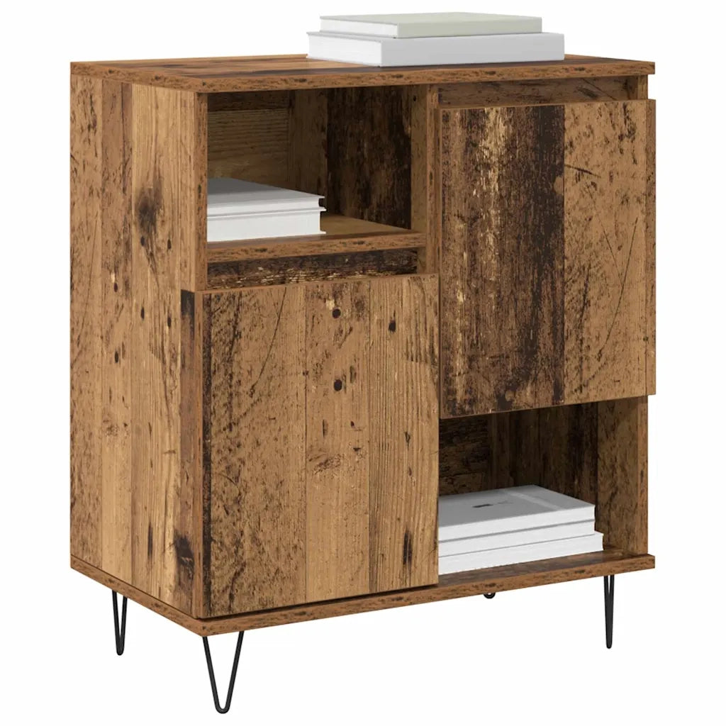 Credenza 2 pcs Legno vecchio 60 x 35 x 70 cm