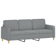 Divano | Divano da soggiorno | Sofa a 3 Posti Grigio Chiaro 180 cm in Tessuto