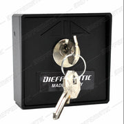 SELETTORE A CHIAVE ALLUMINIO 198/1 NERO AUTOMAZIONE RICAMBIO ORIGINALE GARANZIA