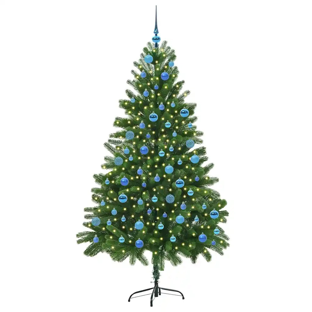 Albero di Natale con 300 LED con supporto Verde 180 cm PE