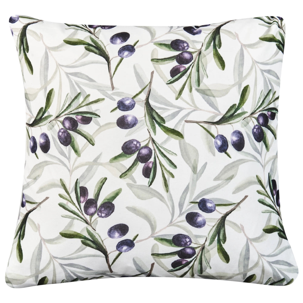 Set di 2 cuscini da esterno in poliestere multicolore 45 x 45 cm con motivo a foglie Accessorio da giardino