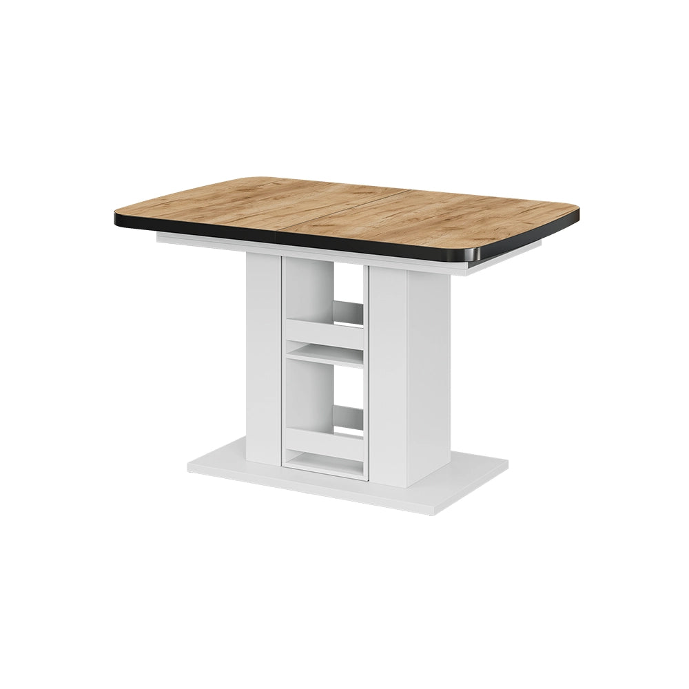 Vicco tavolo da pranzo allungabile Quercia dorata/bianco 120 x 80 cm