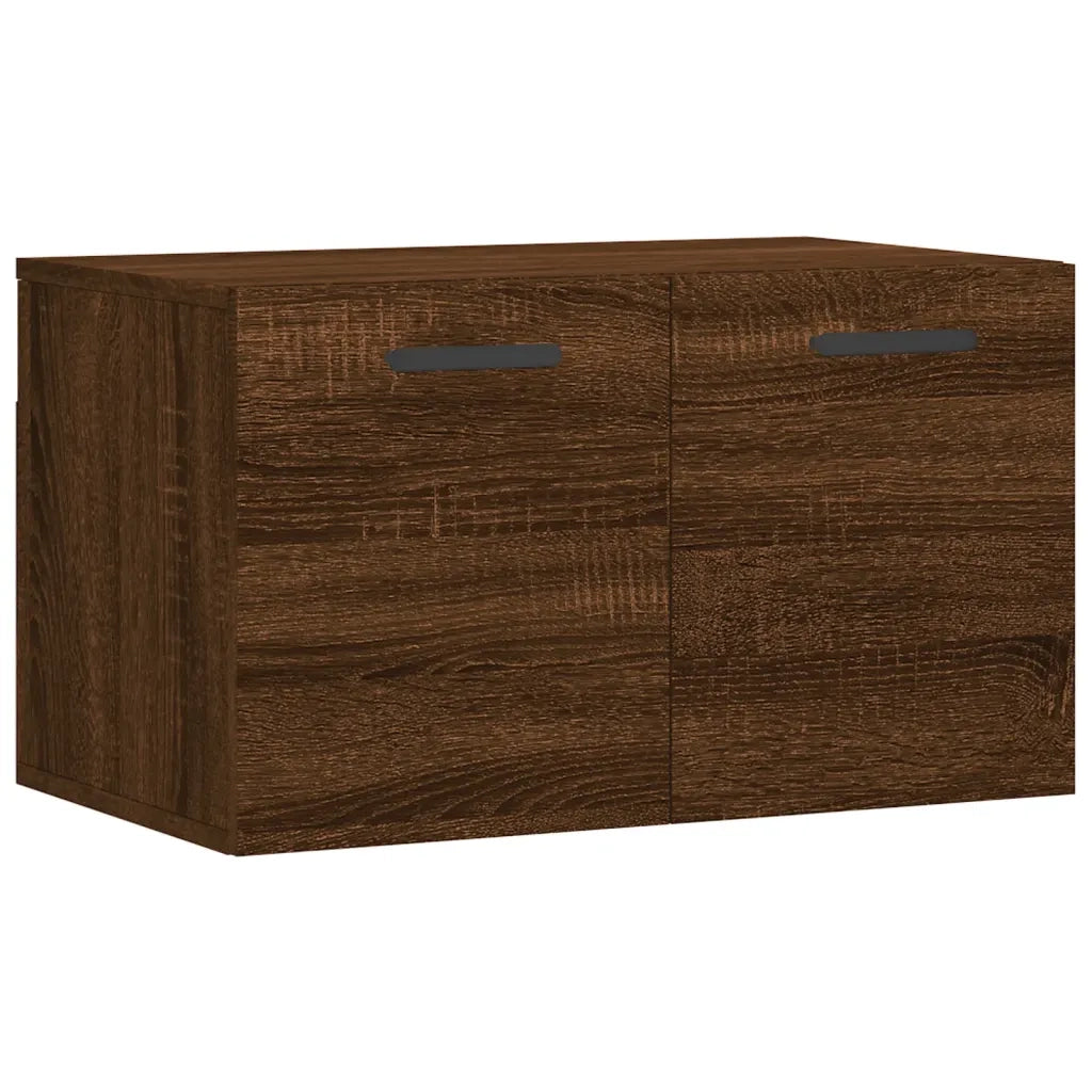 Armadietto a Muro | Mobile a Parete Rovere Marrone 60x36,5x35 cm Legno Multistrato