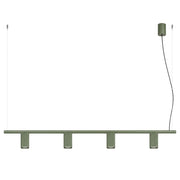 Lampadario RAYO 4 verde oliva