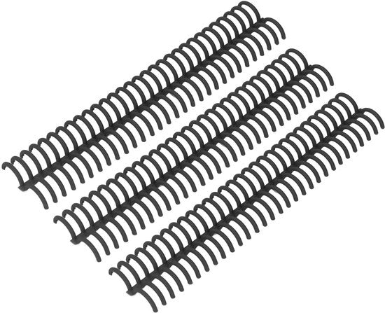 Bindringi a 22mm - 10 pezzi - Polipropilene - 30 fori - Flessibili - Duraturi - Robusti e resistenti - Spirali di fissaggio