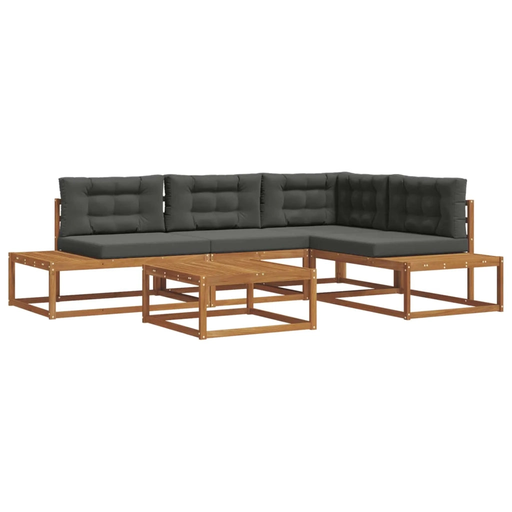 Set di divani da esterno Naturale e Antracite 3368140