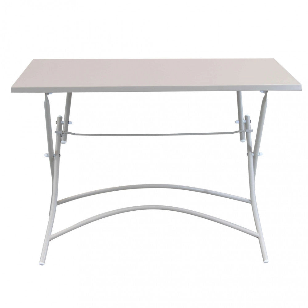 Tavolo Bristol 110x70x72 h cm in Acciaio Tortora