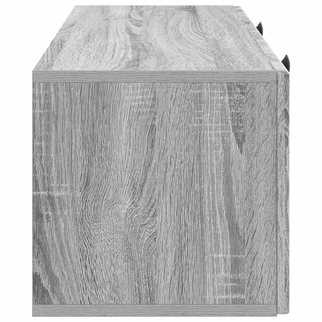 Mobile Porta TV da Muro Grigio Sonoma 78,5 x 31 x 30 cm