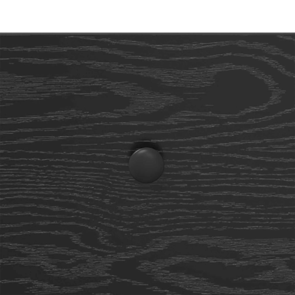 Tavolo consolle Rovere Nero 75 x 34,5 x 75 cm Legno multistrato 882250