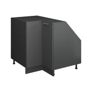 Mobile sottotetto Mobile angolare Rion Antracite-oro/Antracite 75.6 x 83.8 cm con 1 porta, carcassa dell’armadio profondità 60 cm Vicco