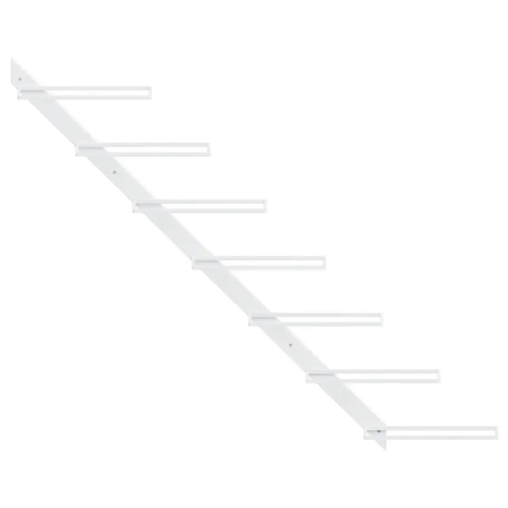 Portavini da Parete per 7 Bottiglie Metallo Bianco CFW8556692