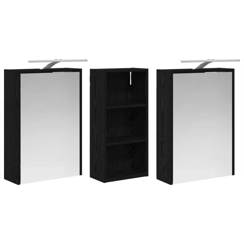 Set di Armadi da Bagno 3 pcs 116 x 16 x 62,5 cm