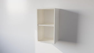 Pensile Cucina in Legno Nobilitato Larice Bianco Alto con 1 Anta, Pensile Componibile Moderno Made in Italy (H72XL60XP33cm)