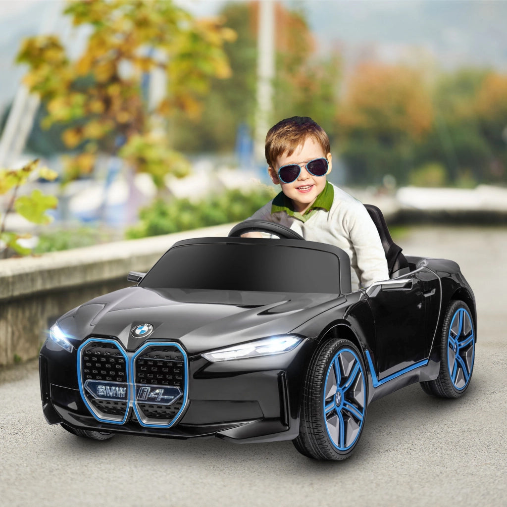 Auto Elettrica per Bambini 3-6 Anni con Telecomando ¨C Zephmum ¨C 115x67x45 cm, Nera