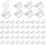 Etichettatori per nome 48 pezzi - Standard per cartelle trasparenti - Supporto per foto - Cartellino per carte da gioco - Display per immagini - Supporto in plastica affidabile