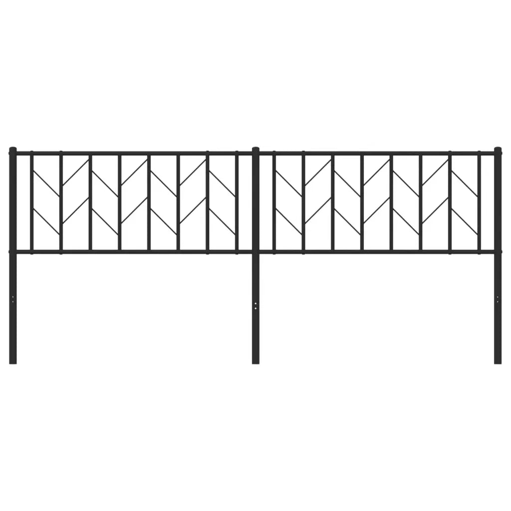Testiera di Ricambio in Metallo Nero 200 cm 374475