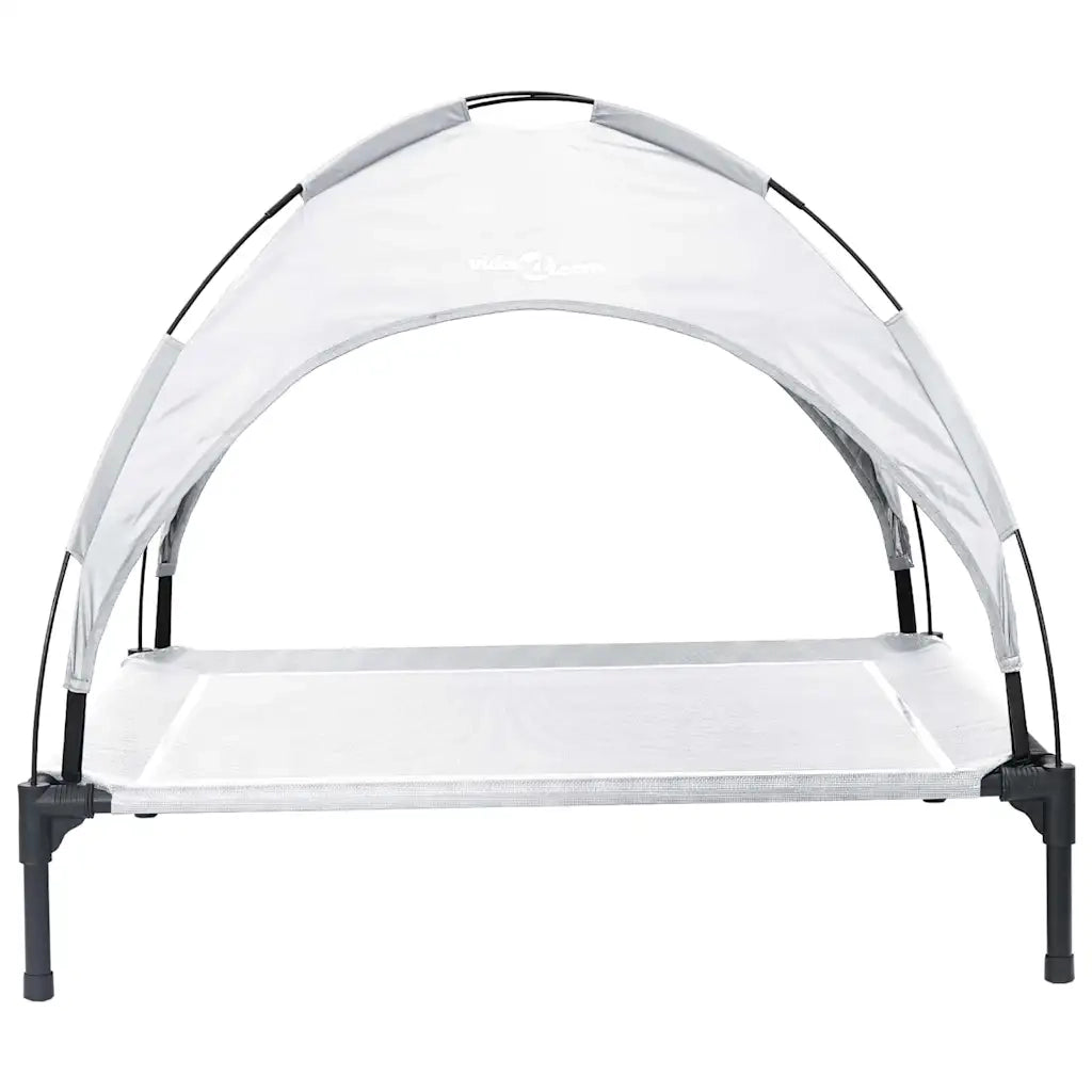 Letto per Cani Grigio Argento 104 x 86 x 84,5 cm Acciaio CFW2434239