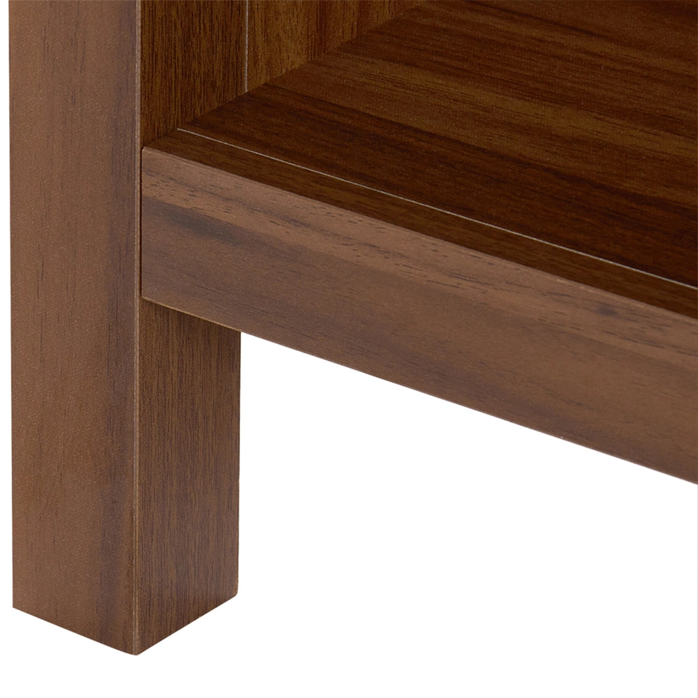 Scarpiera in MDF marrone scuro con 6 scomparti per scarpe