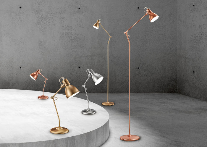 Piantana da Interno  E14 in Metallo Ottone Invecchiato