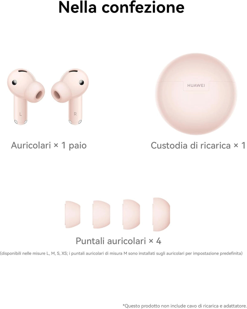 HUAWEI Freebuds 7i, Auricolari Bluetooth, Cancellazione Attiva del Rumore 4.0, Audio Spaziale Senza Limiti, iOS & Android, Chiamate Stabili e Cristalline, Loss Care, Garanzia di 30 mesi