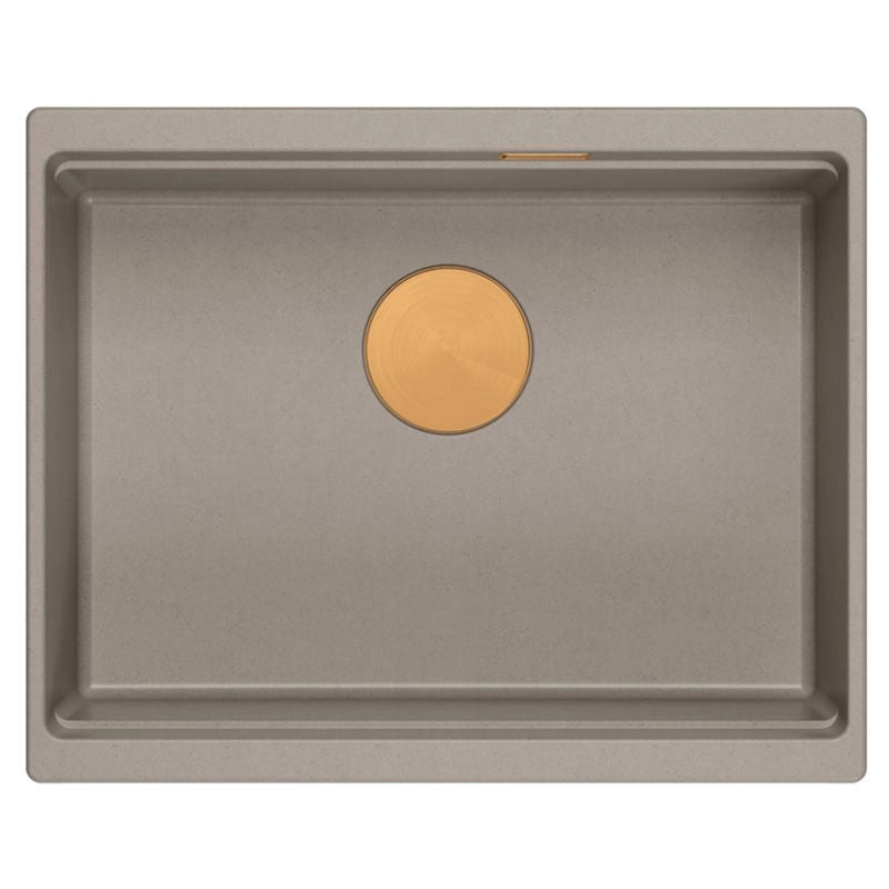 Lavello In Granito Logan 100 Beige Tappo acciaio