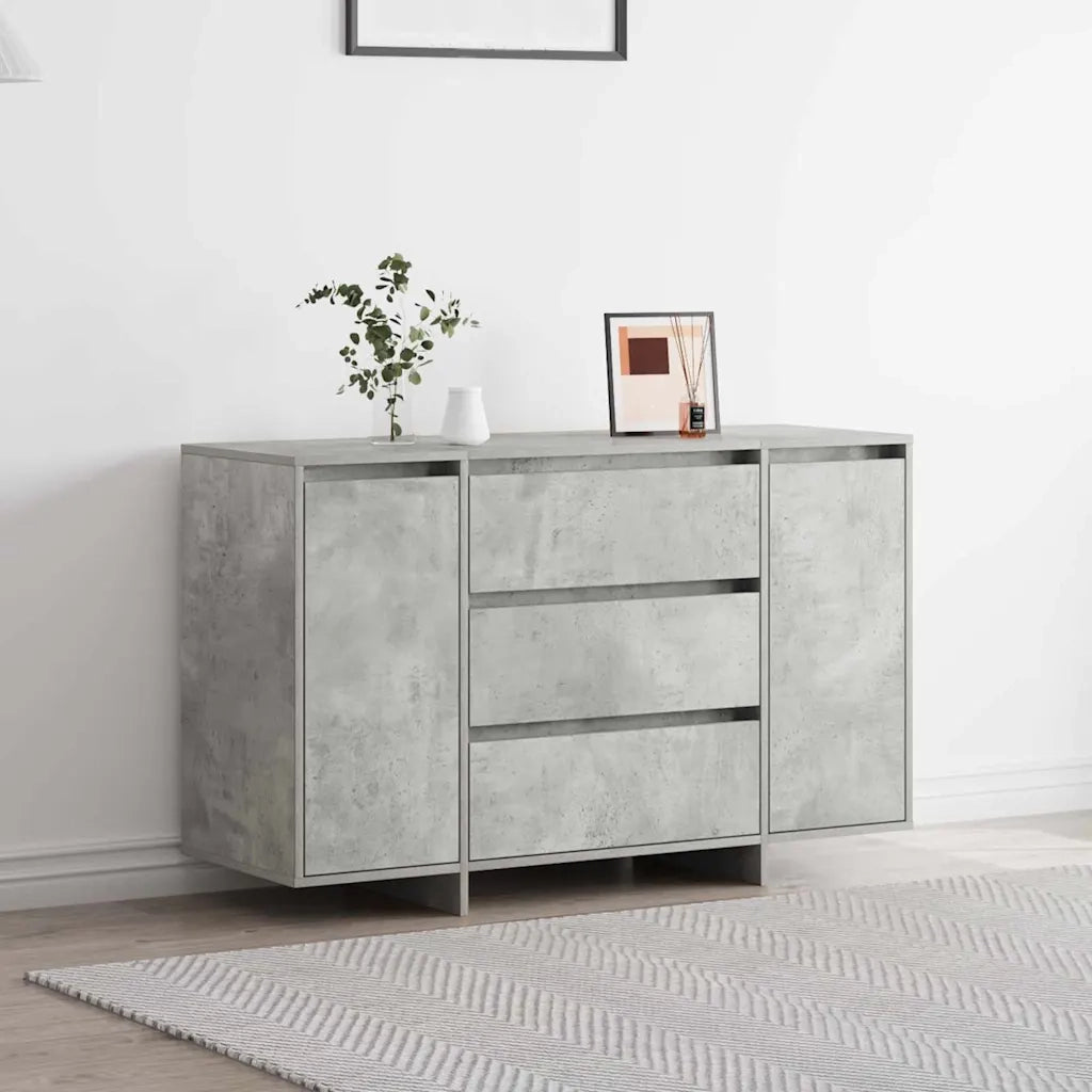 Credenza-Buffet-Armadio da cucina Grigio cemento 120 x 41 x 75 cm Legno multistrato 687623