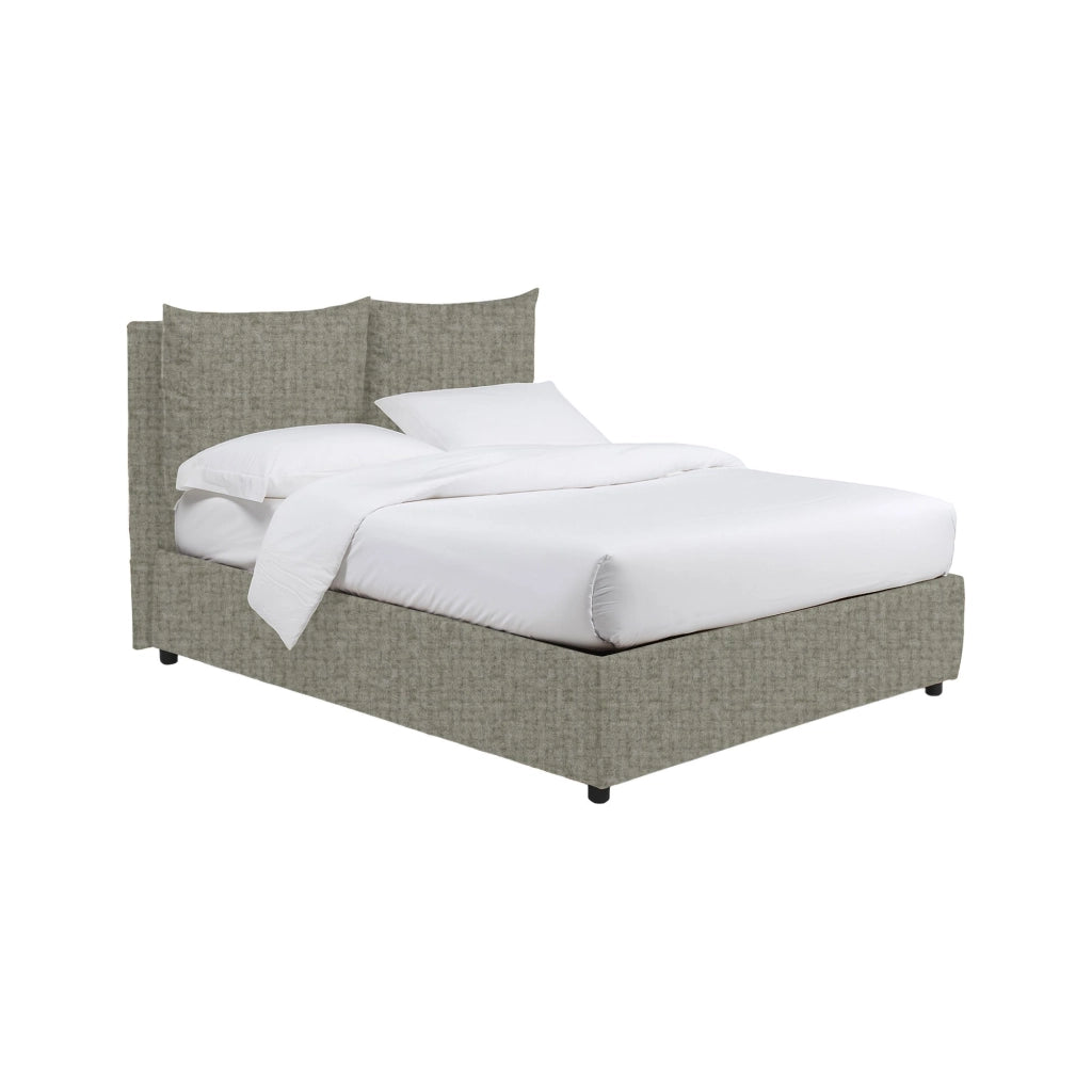 Penrith, Letto Singolo Sfoderabile Made in Italy, Grigio