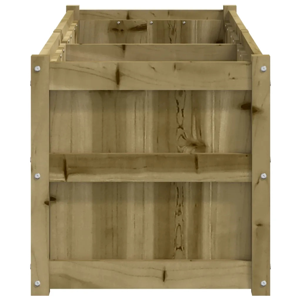 Fioriera da Giardino-Vaso da Esterno 150x50x50 cm in Legno di Pino Impregnato