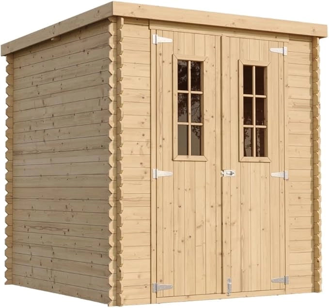 TIMBELA M309C+M309G Casetta da Giardino in Legno CON PAVIMENTO TRATTATO - 3.53 m2