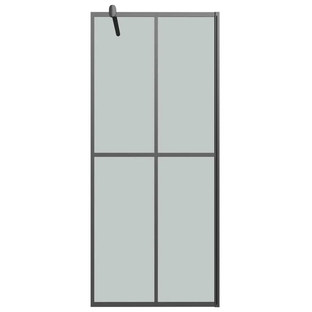 Cabina Doccia 80x195 cm con Vetro Temperato Scuro 151884