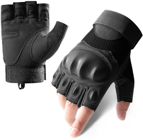 Manici estivi tattici per uomini e donne - Manici senza dita - Manici per bicicletta da outdoor - Adatti per sport all'aperto, motociclette, biciclette, allenamento, fucili di paintball, tiro, caccia, camminata (L)